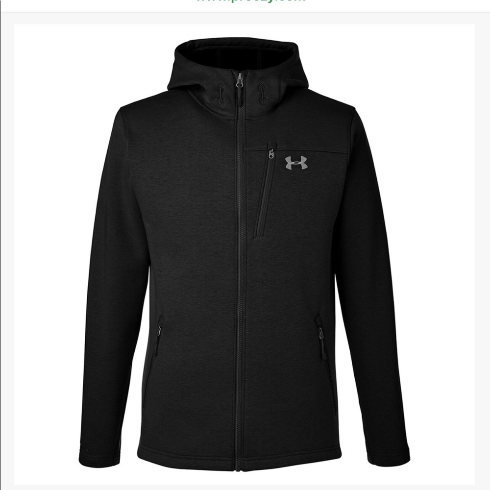 UA NWT Men’s Seeker Hooded Jacket Black 2XL